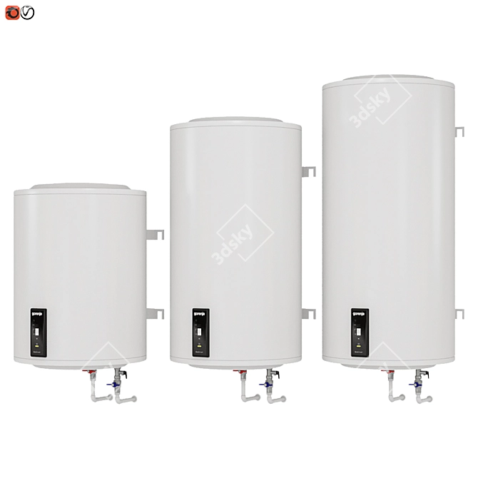 Gorenje GBFU Set: Efficient Water Heaters 3D model image 2