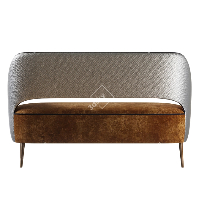 Elegant Collinet Scala Sofa 3D model image 3