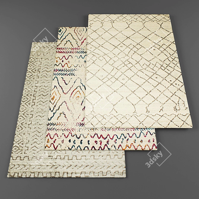 High-Resolution Rug Collection 3D model image 1
