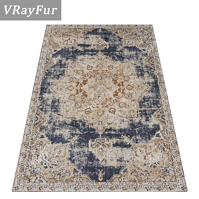 Elegant Carpet Set 1913 3D model image 2