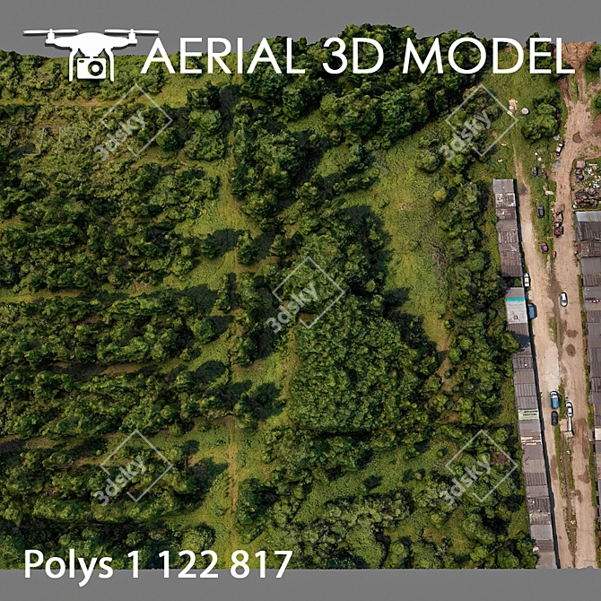 Lush Forest Landscape Model 3D model image 4