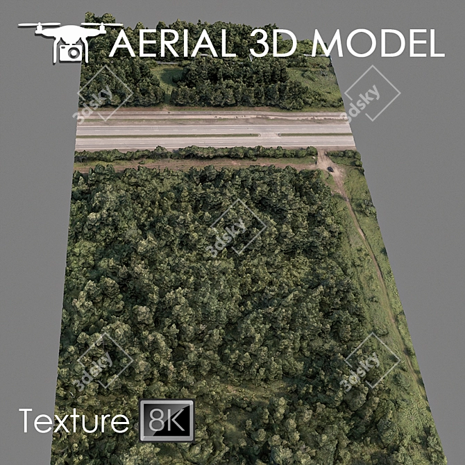 Industrial Zone 73: High-Resolution 3D Terrain Model 3D model image 2