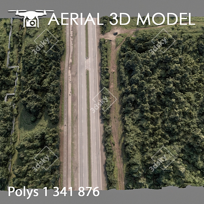 Industrial Zone 73: High-Resolution 3D Terrain Model 3D model image 4