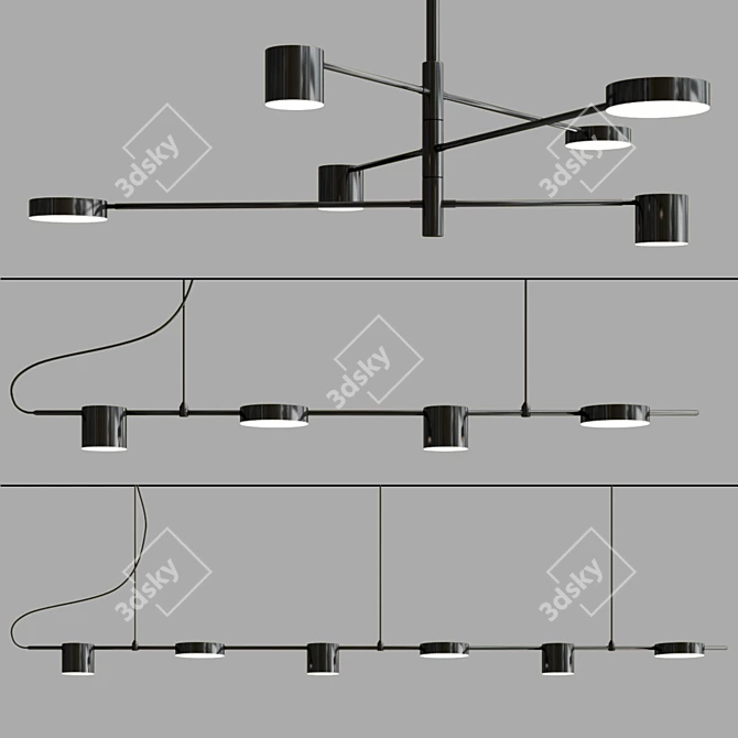 Modern LED Pendant Light Collection 3D model image 1