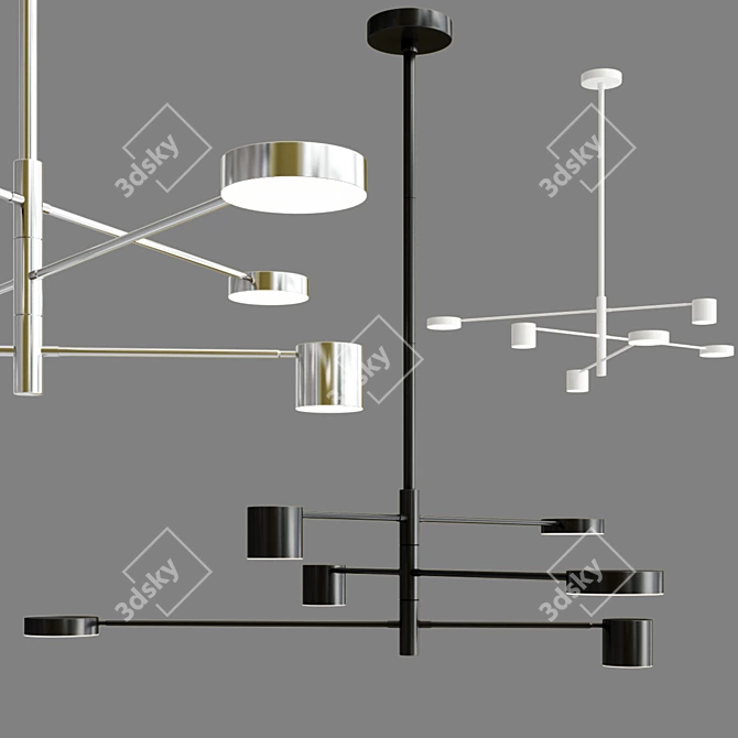 Modern LED Pendant Light Collection 3D model image 3