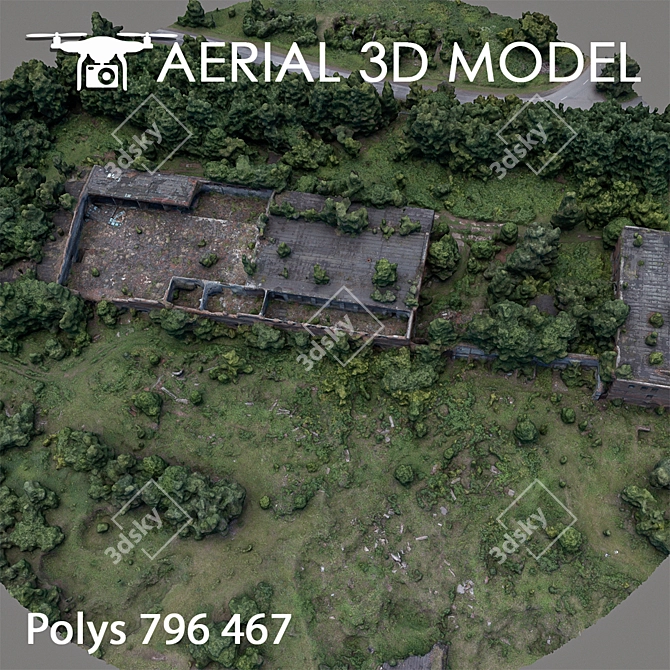 Abandoned Building: High-detail 3D Scan 3D model image 3