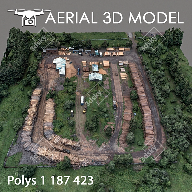 Quadrone Terrain Scan 3D model image 3