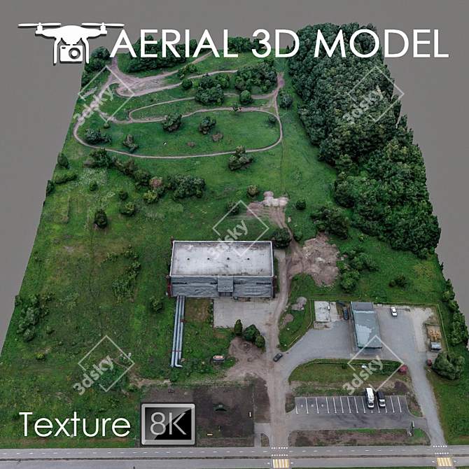 Aerial Landscape Scan Model 3D model image 2