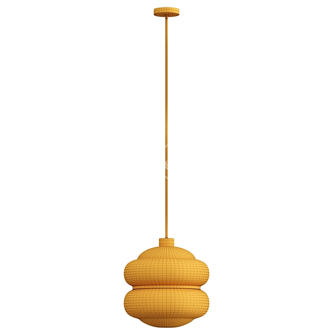 Mesmerizing Brass Adams Ceiling Lamp 3D model image 2