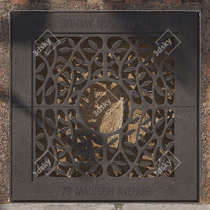 Sturdy Tree Grate: Enhance & Protect 3D model image 3