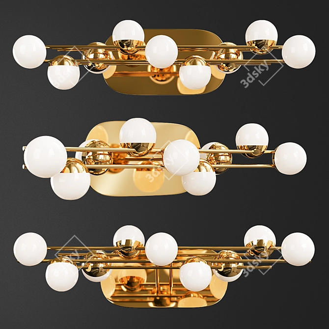 Tessara Sconce: Stylish Lighting Fixture 3D model image 1