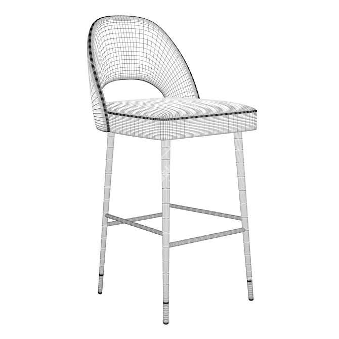 Collinet Scala 1864H: Elegant Bar Stool for Hotels and Restaurants 3D model image 5