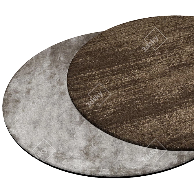 Circular Home Rug | Stylish Round Carpet 3D model image 2