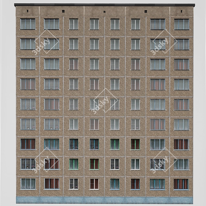 Title: Vintage Panel House 3D model image 4