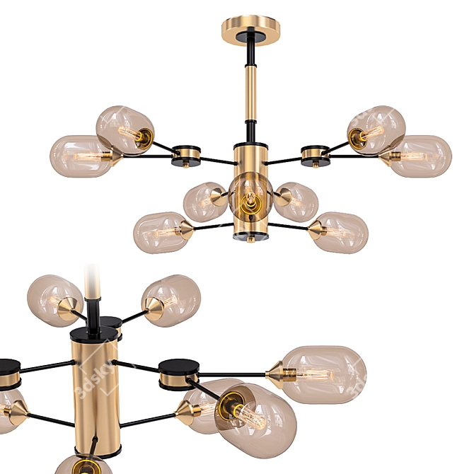 Omnilux Loano Ceiling Chandelier 3D model image 1