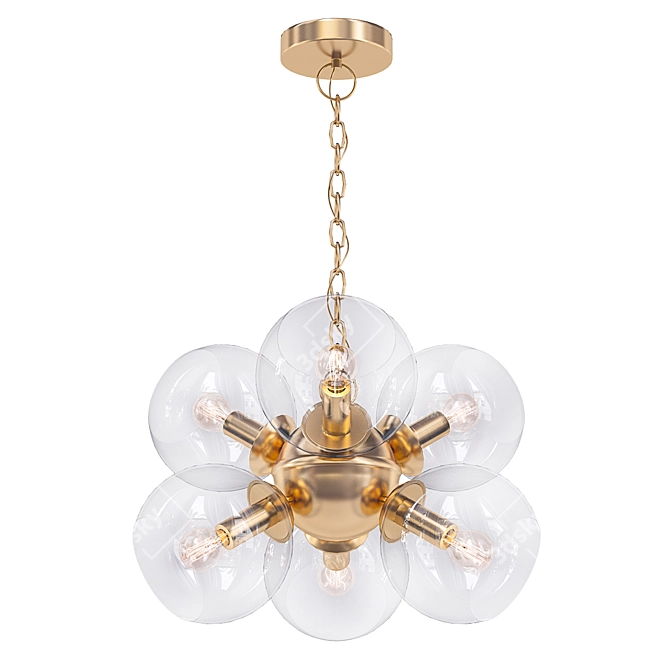 Schoppen Loft Pendant Chandelier 3D model image 1