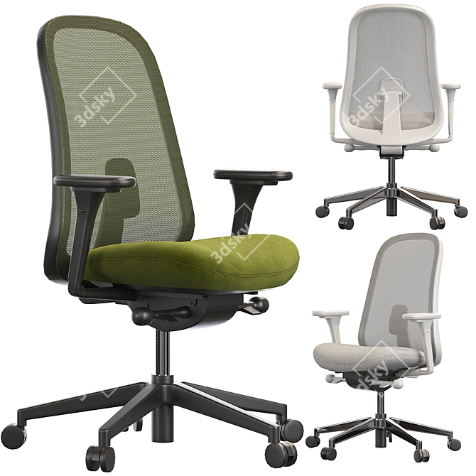 Elevate Your Office: Herman Miller Lino 3D model image 1