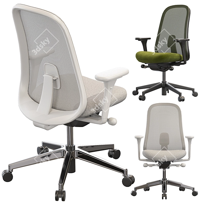 Elevate Your Office: Herman Miller Lino 3D model image 2