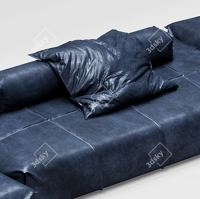 Baxter Panama Bold Open Air Sofa - Versatile and Modular! 3D model image 12