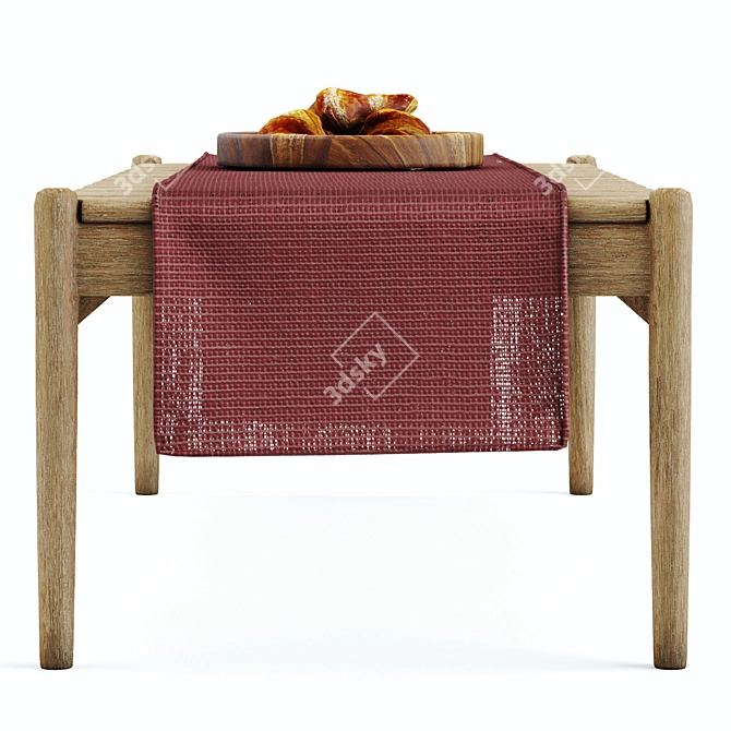 Eucalyptus Simja Coffee Table | Outdoor & Indoor Design 3D model image 3