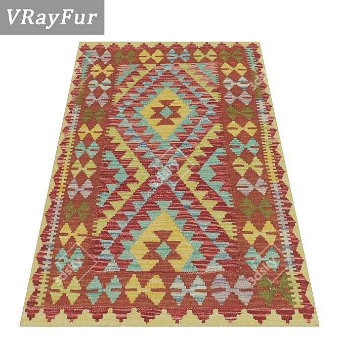 Premium Rug Set: High-Quality Carpets 3D model image 2