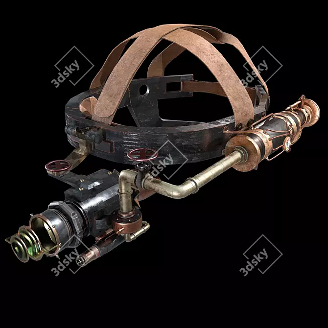 Steampunk Night Vision Goggles 3D model image 6