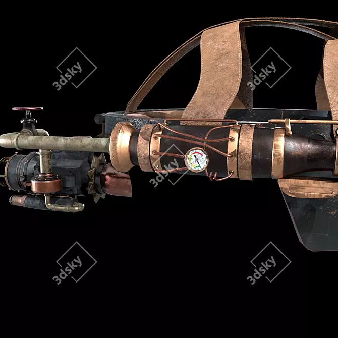 Steampunk Night Vision Goggles 3D model image 9