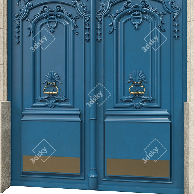 Classic 3D Max Door - 1800x3300mm 3D model image 2