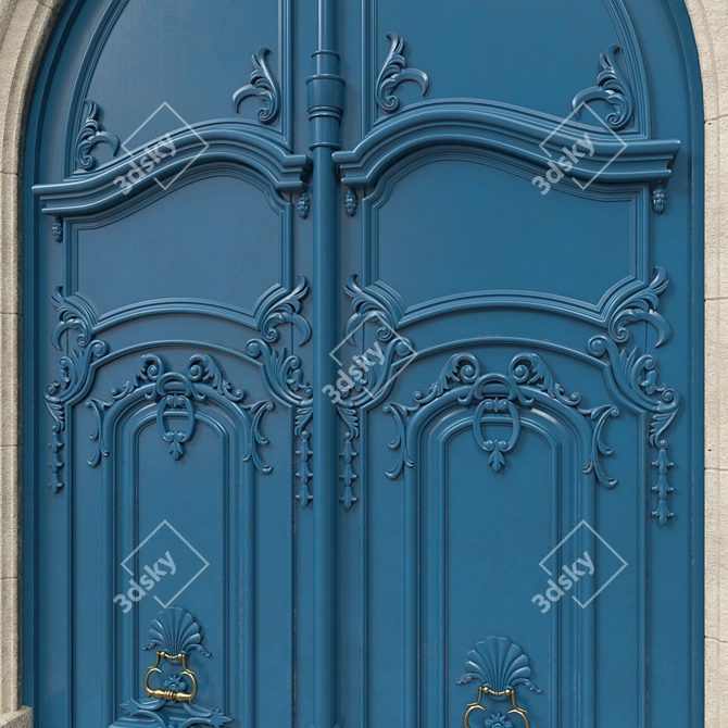 Classic 3D Max Door - 1800x3300mm 3D model image 3