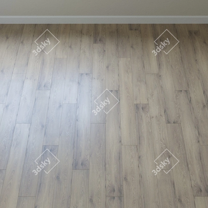 Wave Oak Cream Laminate 3D model image 2