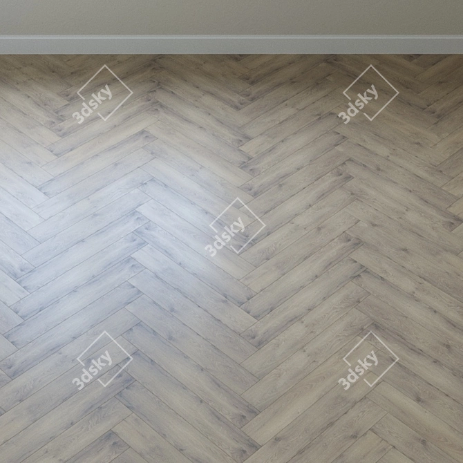 Wave Oak Cream Laminate 3D model image 3