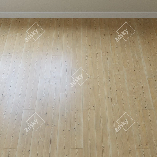 Vintage Pine Laminate Flooring 3D model image 2