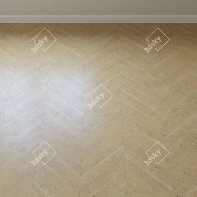 Vintage Pine Laminate Flooring 3D model image 4