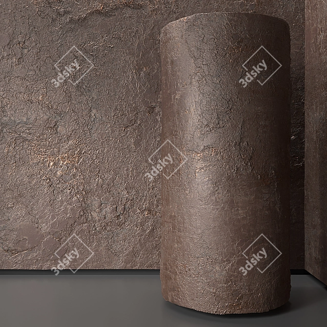 Ruby Red Stone Texture 3D model image 2