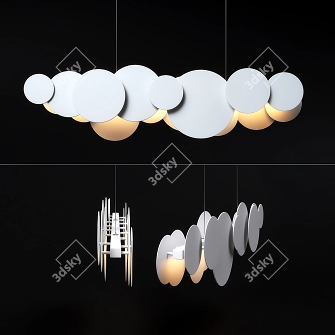 Maytoni Cloud - Elegant Ceiling Chandelier 3D model image 2