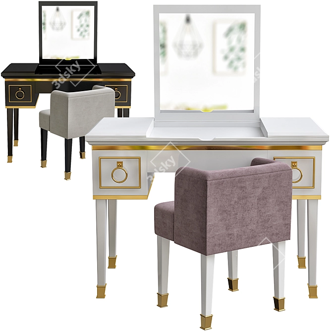 Luxury Lutetia Table: Elegant and Functional 3D model image 1