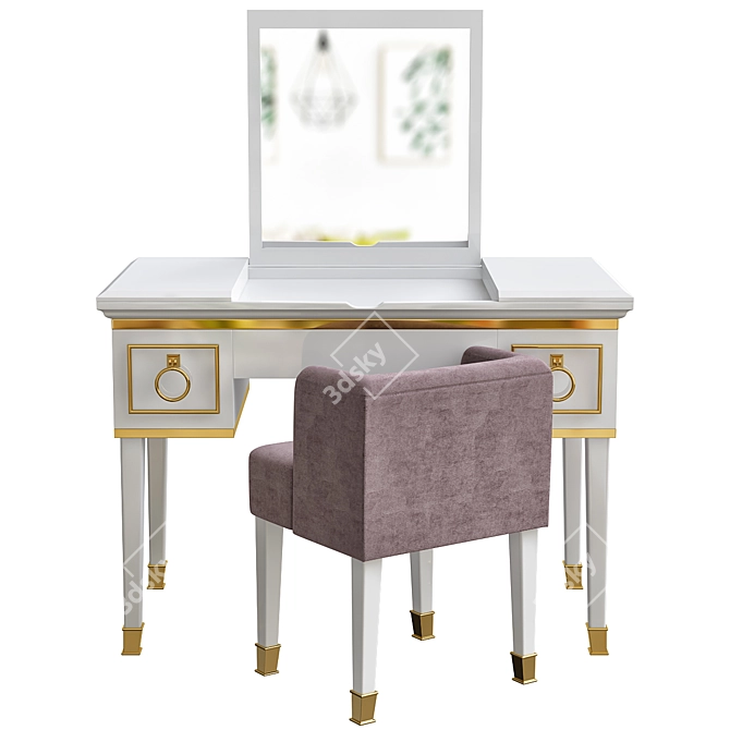 Luxury Lutetia Table: Elegant and Functional 3D model image 2