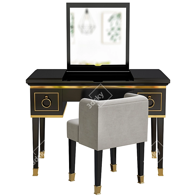 Luxury Lutetia Table: Elegant and Functional 3D model image 3