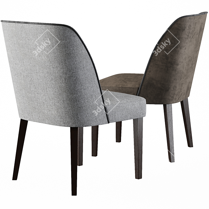 Elegant A. Rudin No 807 Armchair 3D model image 2