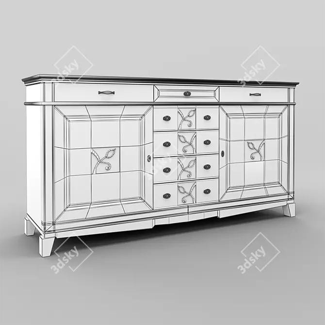 Capri Chest: Elegant and Spacious 3D model image 2