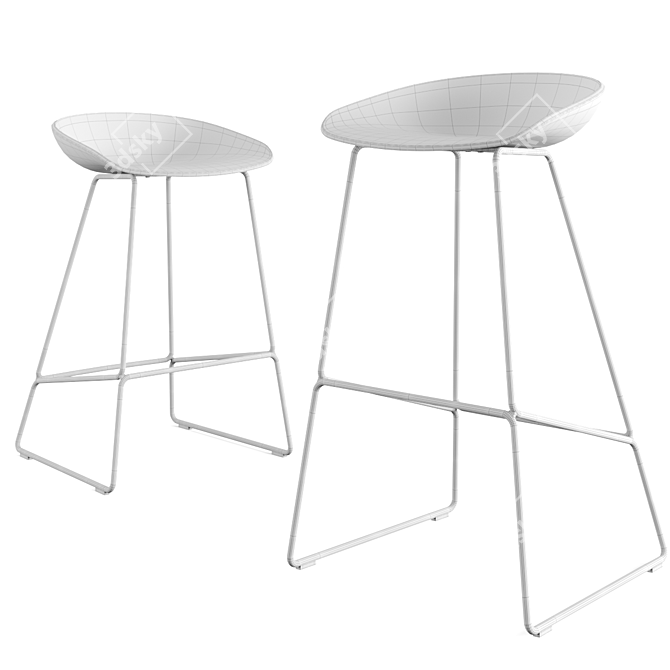 Hay AAS 39 Stool: Stylish & Versatile 3D model image 2