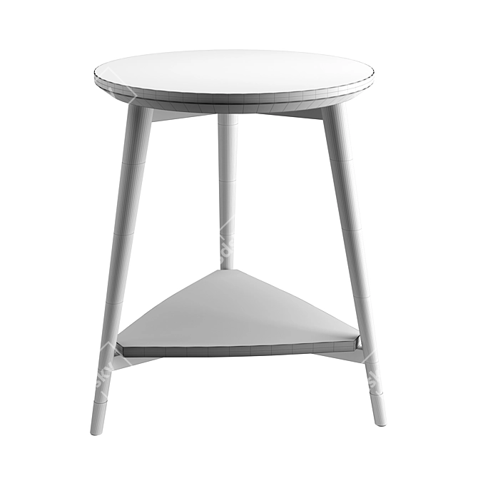 Modern Round Watford Table with Spindle Feet 3D model image 2
