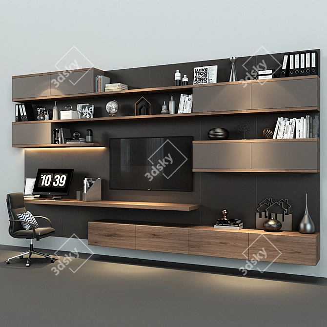 Russian Cabinet Furniture 087 3D model image 2