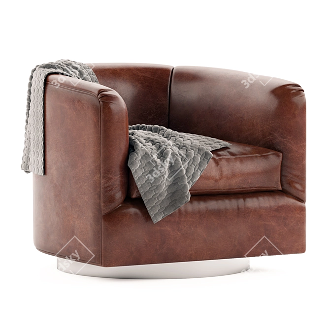 Sleek Firenze Armchair | Import & Render Ready 3D model image 1