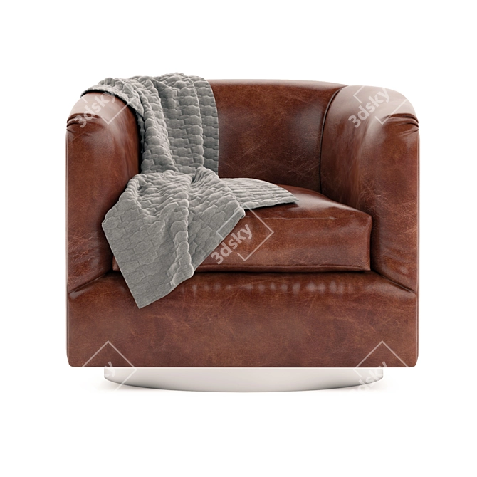 Sleek Firenze Armchair | Import & Render Ready 3D model image 4