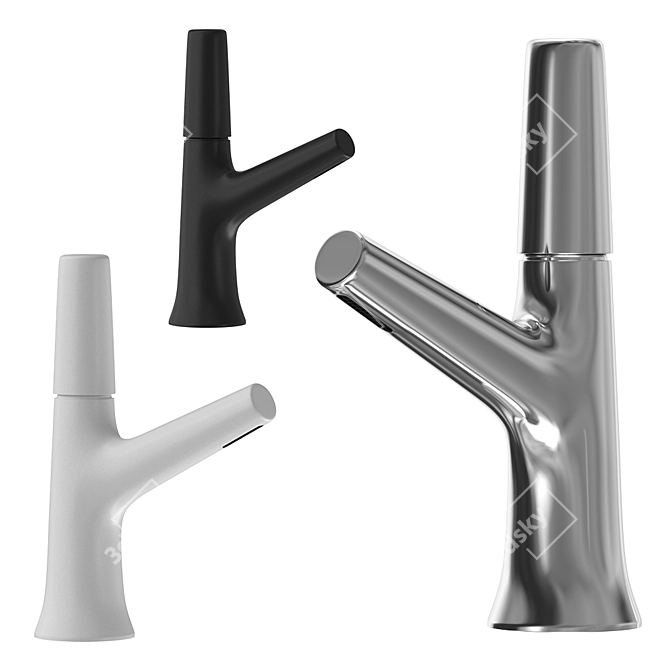 Elegant Single Lever Washbasin Faucet: Cisal Vita 3D model image 1