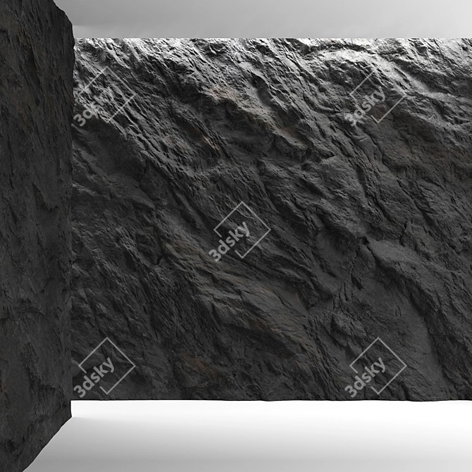 Title: Rock Wall Texture Set 3D model image 2
