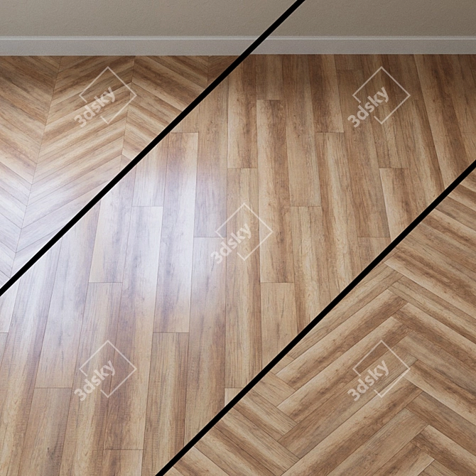 Light Wales Oak Laminate - LA008N 3D model image 1