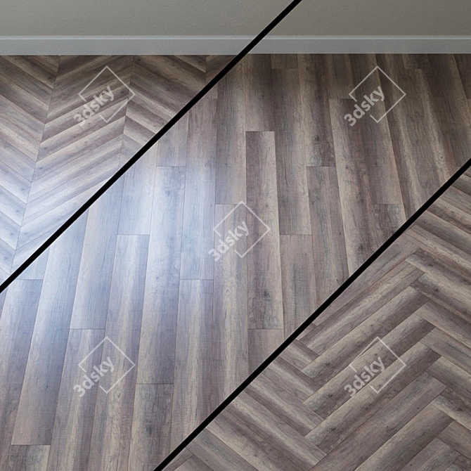 Welsh Oak Dark Laminate: Wineo 300 LA009N 3D model image 1