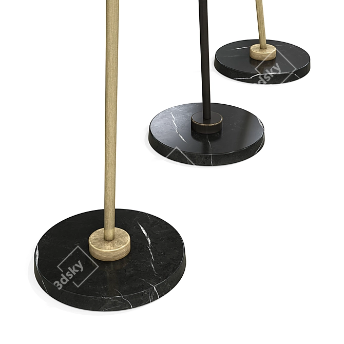 Elegant Flynn Floor Lamp 3D model image 4